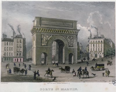 The Porte St. Martin by Bernhard Schmidt